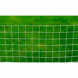 vidaXL Recinzione in Rete per Pollaio Acciaio Zincato 25x1 m Argento - Vista aggiuntiva 3