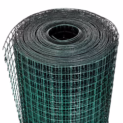 Recinto Pollaio in Rete Zincato Rivestimento PVC 10x1 m Verdecod mxl 116375 - Vista aggiuntiva 3