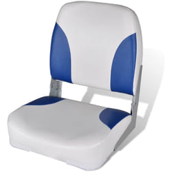 vidaXL Sedile per Barca con Schienale Pieghevole e Cuscino 41x36x48 cm