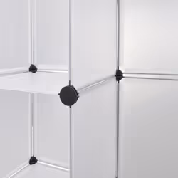 VidaXL 240502 armadio/guardaroba per camera da letto 16 ripiani Bianco - Vista aggiuntiva 5