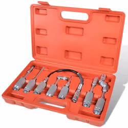 Questo kit adattatore ingrassatore è costituito da adattatori ed estensioni per fare quasi tutto il lavoro di lubrificazione  ...