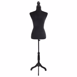 Busto Sartoriale Donna Manichino Femminile Nerocod mxl 129367 - Vista aggiuntiva 2