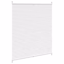 vidaXL Tenda plissè 100x125cm bianca - Vista aggiuntiva 3