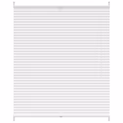 vidaXL Tenda plissè 100x150cm bianca - Vista aggiuntiva 2