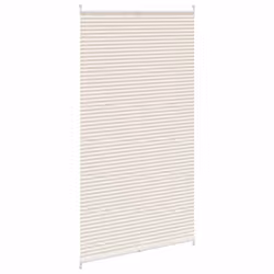 vidaXL Tenda plissè 100x200cm Crema - Vista aggiuntiva 3