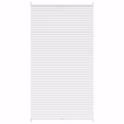 vidaXL Tenda plissè 110x200cm bianca - Vista aggiuntiva 2