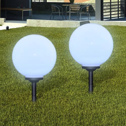 Lampione Solare a led da Giardino 2 pz 30 cm con Picchetto Vidaxl 15963