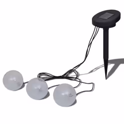 vidaXL Set 3x lampada galleggiante solare a LED per laghetto piscina - Vista aggiuntiva 2