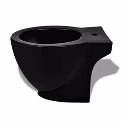 Bidè Rotondo in Ceramica di Alta Qualità con Piede Nero cod mxl 105546 - Vista aggiuntiva 3