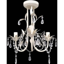 Lampadari con Pendenti in Cristallo Bianco Elegante varie quantità modelli : 1 pz