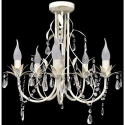 Lampada da Soffitto Lampadario in Cristallo con 5 Portalampade Vidaxl 78120