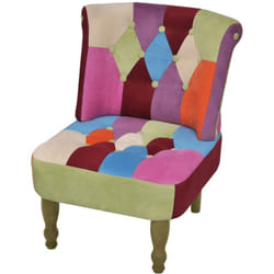 Vidaxl - Poltrona, Poltrona da Salotto Design Moderno Francese Design Patchwork in Tessuto