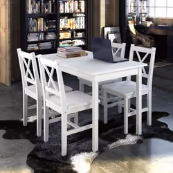 VidaXL 240883 set di mobili per cucina e sala da pranzo Rettangolare - Vista aggiuntiva 4