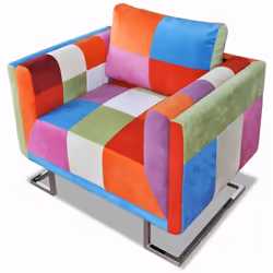 Colore: Multicolore Dimensioni complessive: 85,5 x 63 x 74 cm (L x P x A) Larghezza seduta: 54 cm Profondità seduta: 59 cm Al ...