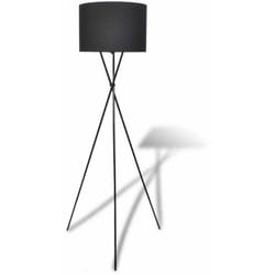 Vidaxl - Lampada da terra pavimento moderna 139 cm ufficio soggiorno camera da letto nera
