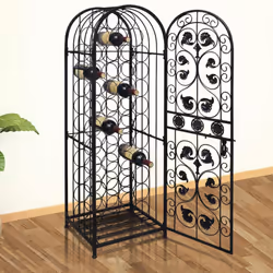 Portabottiglie per 45 Bottiglie di Vino in Metallo cod mxl 118673