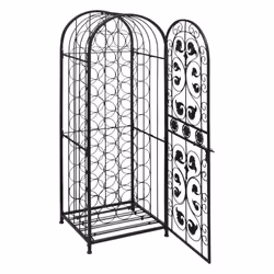 Portabottiglie per 45 Bottiglie di Vino in Metallo cod mxl 118673