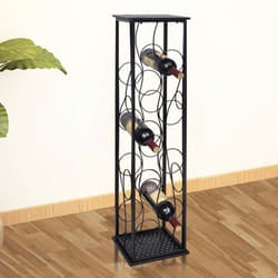 Portabottiglie per 8 Bottiglie di Vino in Metallo cod mxl 81693
