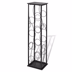 Portabottiglie per 8 Bottiglie di Vino in Metallo cod mxl 81693