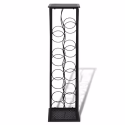Portabottiglie per 8 Bottiglie di Vino in Metallo cod mxl 81693