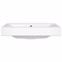 vidaXL Lavello Bianco in Ceramica di Lusso con Foro Rubinetto 60x46 cm - Vista aggiuntiva 3