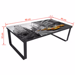 VidaXL 240967 tavolino da caffè, comodino e consolle da soggiorno Forma rettangolare - Vista aggiuntiva 5
