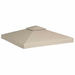 Telo di Ricambio per Gazebo 310g/m² Beige 3x3mcod mxl 120941 - Vista aggiuntiva 2