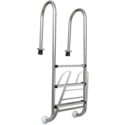 Scaletta per Piscina 3 Gradini in Acciaio Inox 304 120 cm Vidaxl 57761