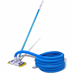 Vacuum per pulire la piscina con palo telescopico e tubo flessibilecod mxl 96931