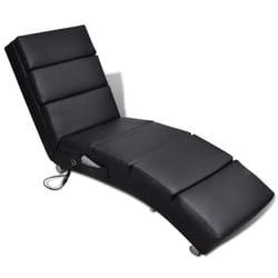 VidaXL 240968 sedia massaggiante elettrica Nero