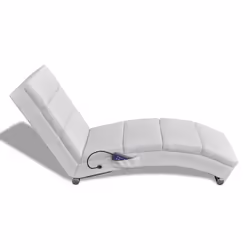 VidaXL 240969 sedia massaggiante elettrica Bianco