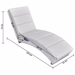 VidaXL 240969 sedia massaggiante elettrica Bianco - Vista aggiuntiva 5
