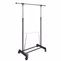 VidaXL 50259, Porta abiti, Polipropilene (PP), Acciaio inox, Nero, Moderno, Nero, Nero