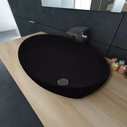 Colore: Nero Materiale: Ceramica Dimensioni totali: 400 x 330 x 135 mm (L x P x A) Diametro del foro di scarico: 4,5 cm Tipo ...