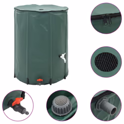 vidaXL Serbatoio per Acqua Piovana Pieghevole 750 L - Vista aggiuntiva 2