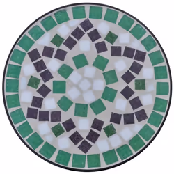 Tavolino per Piante con Mosaico Verde e Biancocod mxl 83023 - Vista aggiuntiva 3