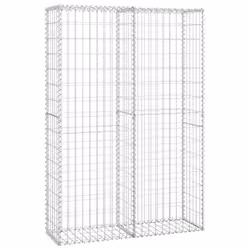 vidaXL Cesto Gabbione con Coperchio in Filo Zincato 150 x 100 x 30 cm - Vista aggiuntiva 2