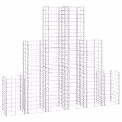 vidaXL Set Gabbioni 6 pz in Filo Zincato - Vista aggiuntiva 2