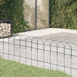 Recinzione per Giardino in Ferro Verniciato a Polvere 10x0,4 m Vidaxl 65972