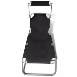 VidaXL 41197 sedia da esterno Salone Seduta imbottita Poliestere Nero - Vista aggiuntiva 3