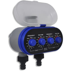Programmatore timer irrigazione elettronico automatico per orto 2 vie Vidaxl 29476