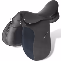 Set Sella Equitazione 17,5" in pelle naturale Nera 18 cm 5-in-1cod mxl 130953 - Vista aggiuntiva 3