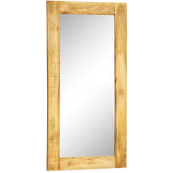 Vidaxl - Specchio da Parete con Cornice in Legno Massello 120 x 60 cm 392462