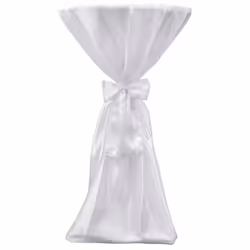 Copritavolo Bianco 60 cm con Fettuccia 2 pezzicod mxl 73345 - Vista aggiuntiva 2