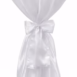 Copritavolo Bianco 60 cm con Fettuccia 2 pezzicod mxl 73345 - Vista aggiuntiva 3