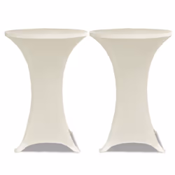 Copritavolo ?70 cm Crema Tessuto elasticizzato 2 pezzicod mxl 71218 - Vista aggiuntiva 2