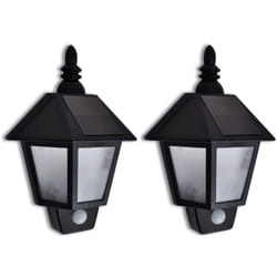 Lampada Solare da Parete con Sensore di Movimento 2 pz