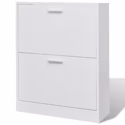 Scarpiera in Legno con 2 Scomparti Biancacod mxl 103192 - Vista aggiuntiva 2