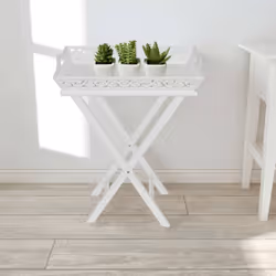 Il tavolino con vassoio può essere utilizzato come spazio di stoccaggio per vasi di fiori e altri oggetti decorativi. Sarà un ...