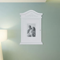 Mobile Moderno, Armadietto a Chiave con Cornice Foto Bianco Vidaxl 6433